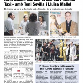 Entrevista a Jordi Bueno, director de "Radio Taxi", en el "Diari de Sabadell"